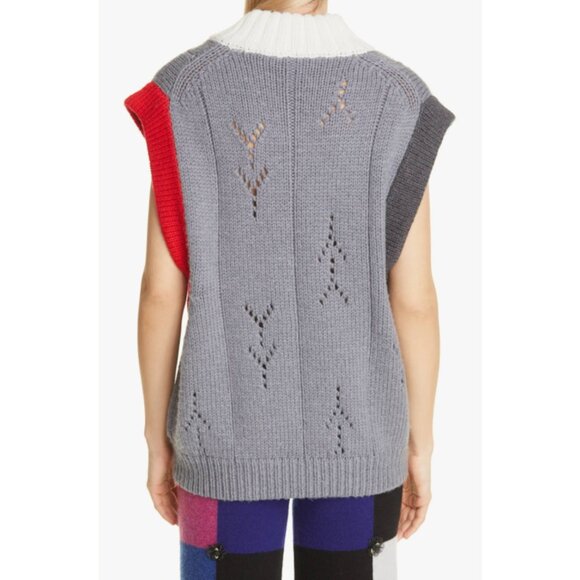 New w/Tags - Yan Yan Frosty Oversize Merino Wool Vest, Med Oversize - $495 - Picture 13 of 13